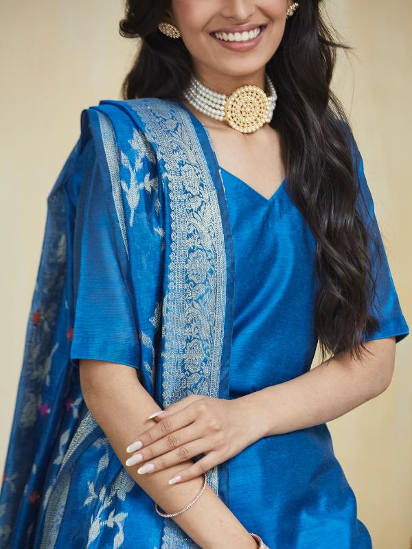Blue Mirage Stitched Suit Set - Image 10