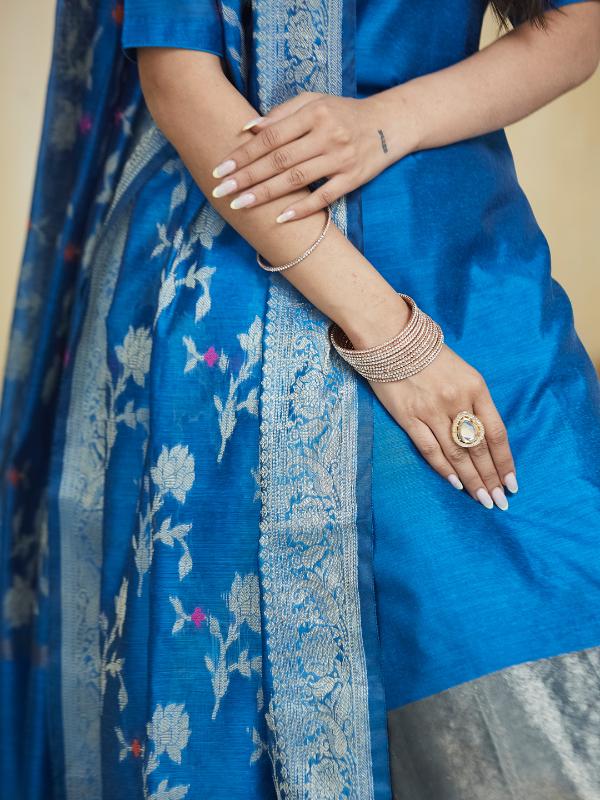 Blue Mirage Stitched Suit Set - Image 5