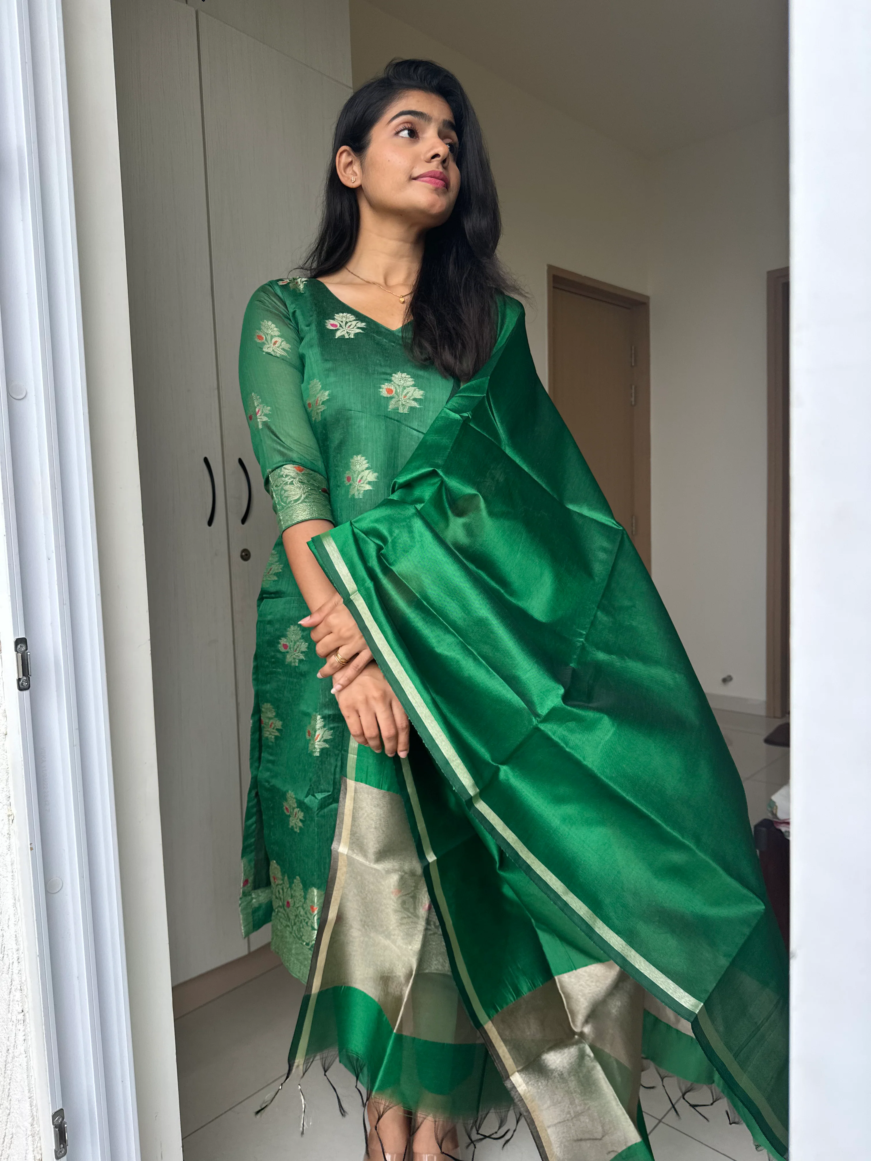 Emerald Stitched Suit Set - Image 4