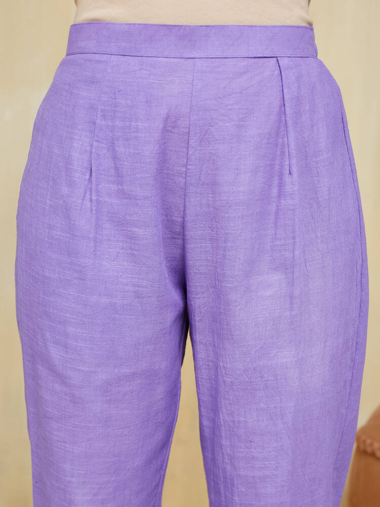 Lavandula Embroidered Cotton Unstitched Suit Set - Image 10