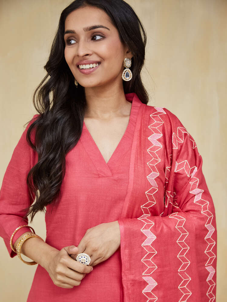 EOSS Mars  Emrbroidered Cotton Stitched Suit - Image 11