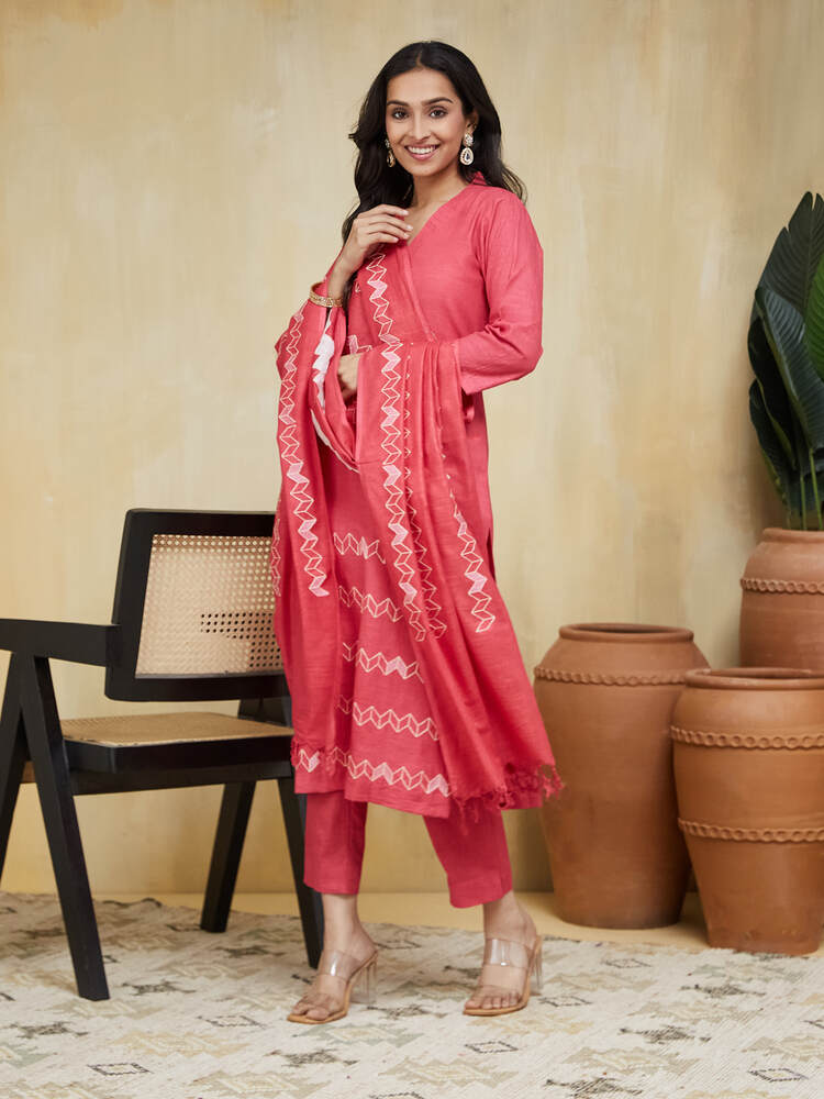 EOSS Mars  Emrbroidered Cotton Stitched Suit - Image 5