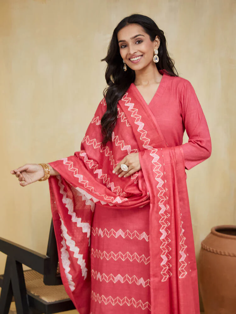 EOSS Mars  Emrbroidered Cotton Stitched Suit - Image 6