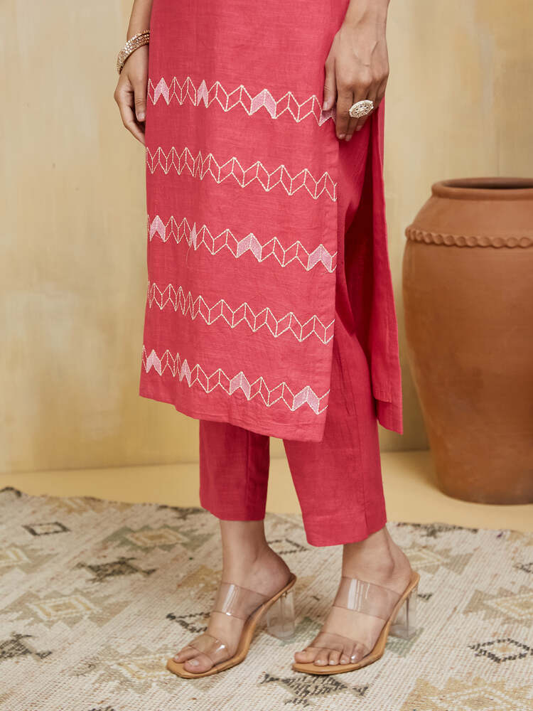 EOSS Mars  Emrbroidered Cotton Stitched Suit - Image 7