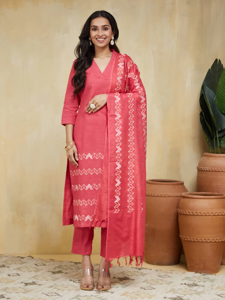 EOSS Mars  Emrbroidered Cotton Stitched Suit - Image 8