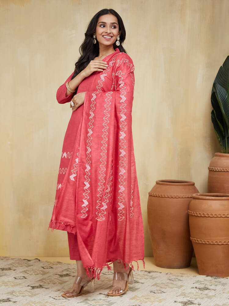 EOSS Mars  Emrbroidered Cotton Stitched Suit - Image 9