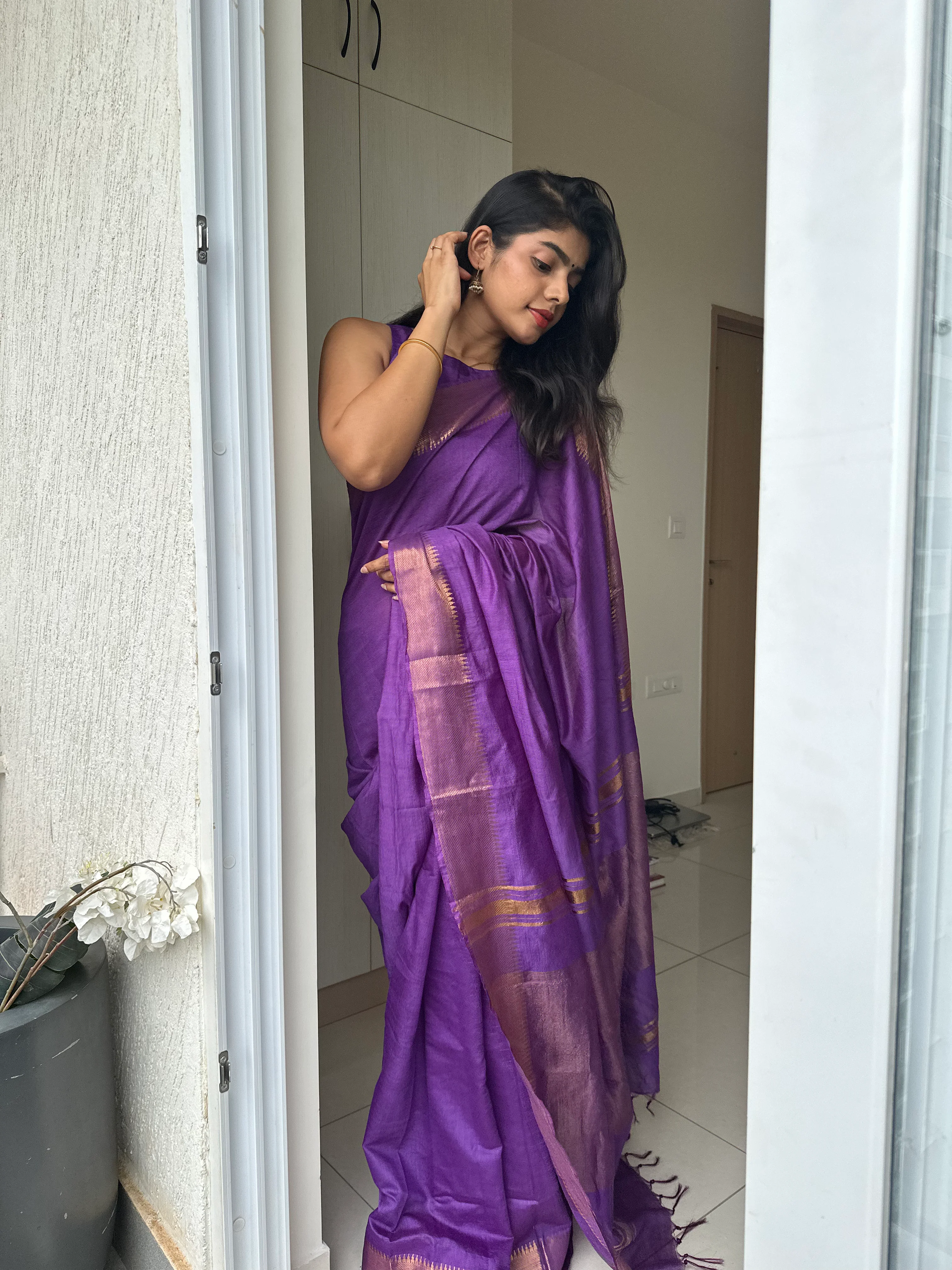 Sara Mangalgiri Silk Saree - Image 16