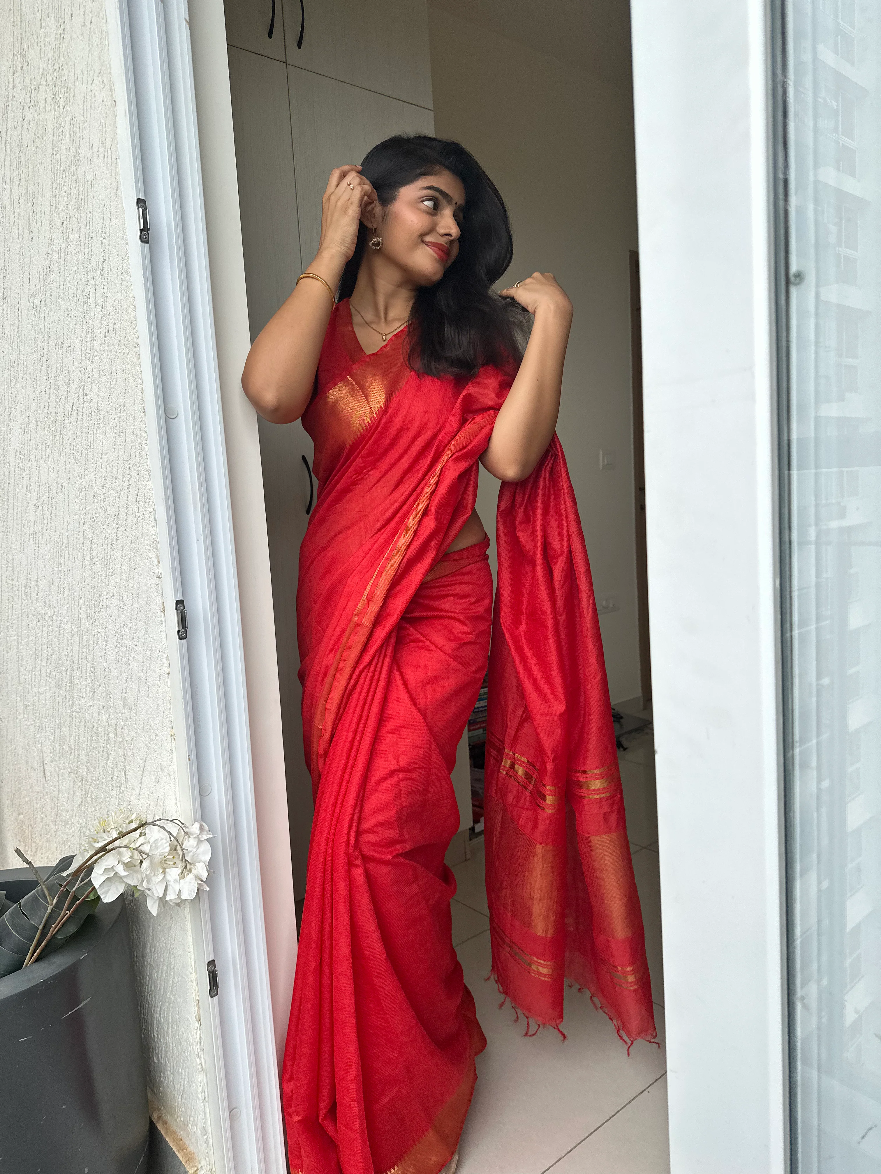 Sitara Mangalgiri Silk Saree - Image 14