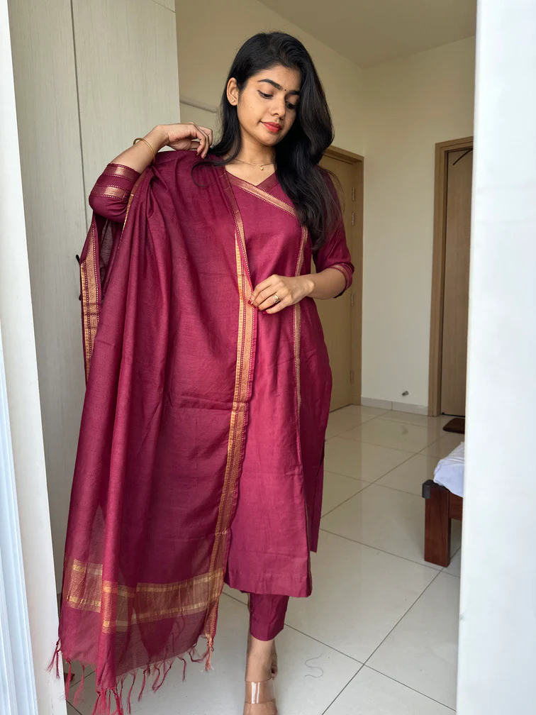 Tanira Maroon Best Seller Suit Set