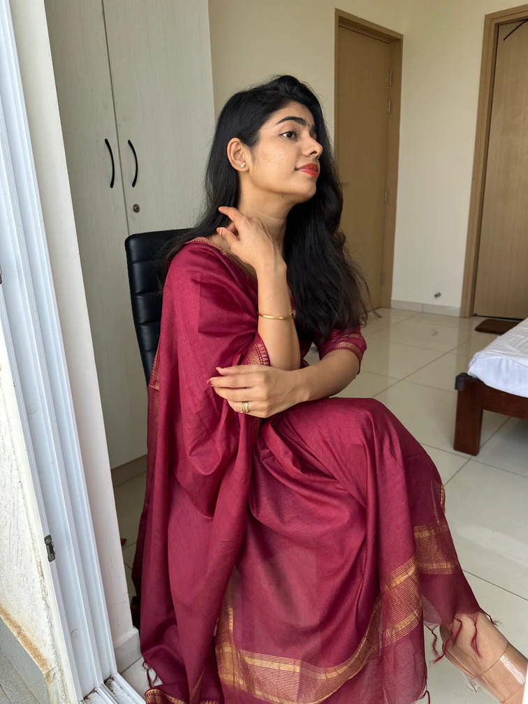 Tanira Maroon Best Seller Suit Set - Image 10