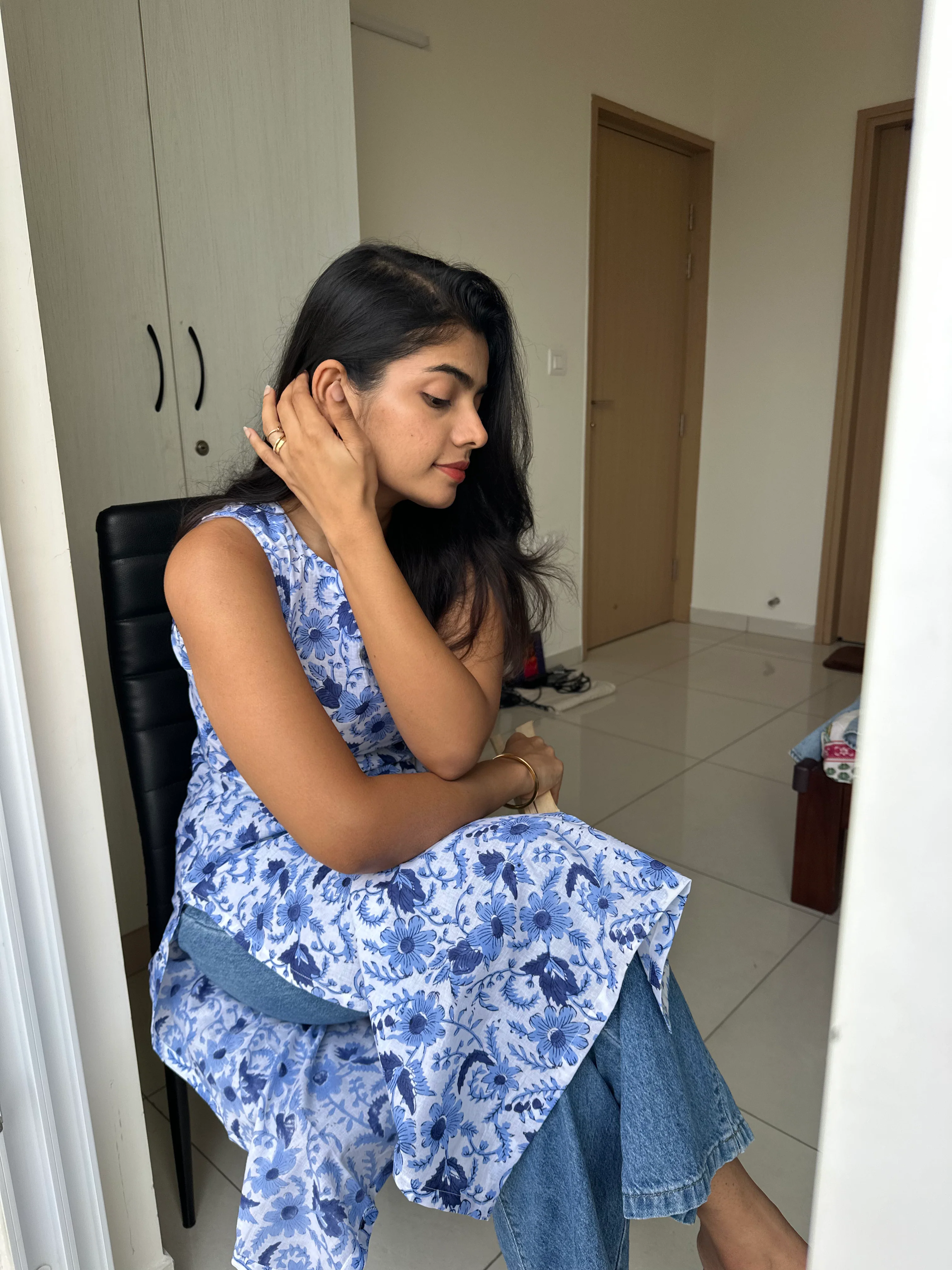WhiteDive Block Printed Kurta - Image 5